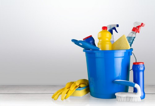 A local Shoreditch cleaning team removing dust from newly finished interiors