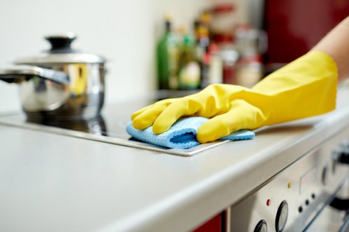 Waste handling and legal disposal during a cleaning service