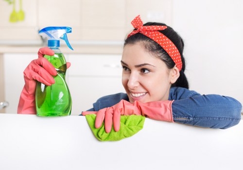 Local cleaning team working in Shoreditch buildings with access challenges